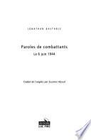 Paroles de combattants