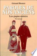 Paroles de nos anciens