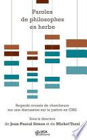 Paroles de philosophes en herbe