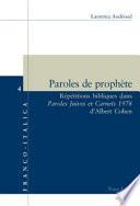 Paroles de prophète