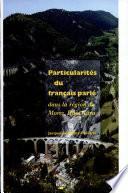 Particularités du français parlé dans la région de Morez, Haut-Jura