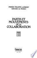 Partis et mouvements de la Collaboration