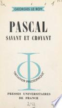 Pascal, savant et croyant