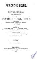 Pasicrisie belge