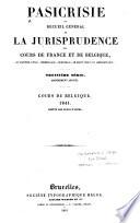 Pasicrisie belge