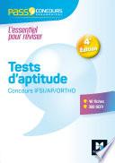 Pass'Concours - Tests d'aptitude Concours IFSI/AP/Ortho - Entrainement et révision
