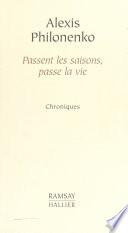 Passent les saisons, passe la vie