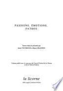 Passion, émotions, pathos