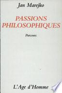Passions philosophiques