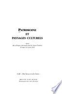 Patrimoine et paysages culturels