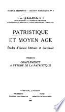 Patristique et moyen âge