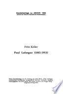 Paul Lafargue (1841-1911)
