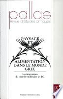 Paysage et alimentation dans le monde grec