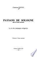 Paysans de Sologne dans la France ancienne