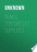 Peines, tortures et supplices