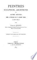 Peintres sculpteurs, architectes et autres artistes nés à Toulon ou y ayant vécu (1366-1893)