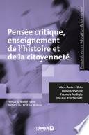 Pensée critique enseignement de l'histoire et de la citoyenneté