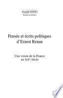 Pensée et écrits politiques d'Ernest Renan