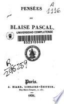 Pensées de Blaise Pascal
