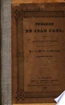 Pensées de Jean Paul, extraites de tous ses ouvrages
