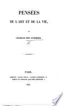 Pensées de l'art et de la vie