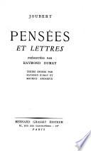 Pensées et lettres