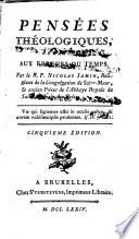Pensées théologiques, relatives aux erreurs du temps