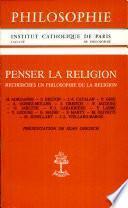 Penser la religion