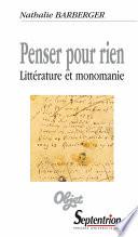 Penser pour rien