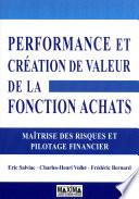 Performance et création de valeur de la fonction achats