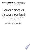Permanence du discours sur Israël