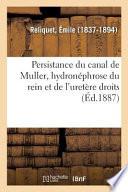 Persistance Du Canal de Muller, Hydronéphrose Du Rein Et de l'Uretère Droits