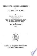 Personal Recollections of Joan of Arc