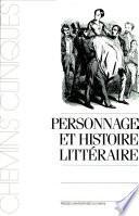 Personnage et histoire littéraire