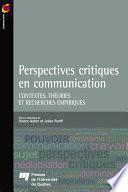 Perspectives critiques en communication