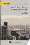 Perspectives critiques et analyse territoriale