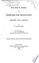 Petit cours de versions, or Exercises for translating English into French