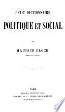 Petit dictionnaire politique et social