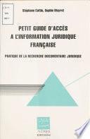Petit guide d'accès à l'information juridique française