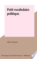 Petit vocabulaire politique