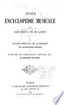 Petite encyclopédie musicale