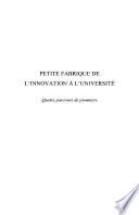 Petite fabrique de l'innovation à l'université