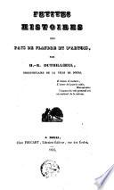 Petites histoires des pays de Flandre et d'Artois