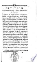 Pétition à l'Assemblée nationale, au sujet du gouverneur du Dauphin