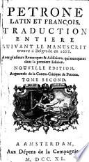Petrone latin et françois