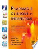 Pharmacie clinique et thérapeutique