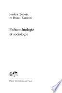 Phénoménologie et sociologie