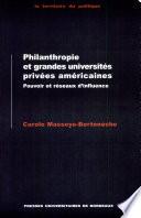 Philanthropie et grandes universités privées américaines