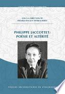 Philippe Jaccottet : poésie et altérité