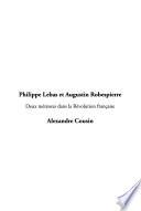 Philippe Lebas et Augustin Robespierre